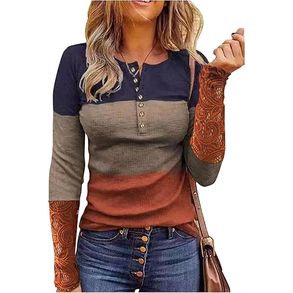 ZXZY Women Long Sleeve V Neck Hollow Out Floral Print Shirt